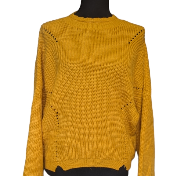 Sweaters | Fall Knit Sweater In A Sunflower Yellow Color | Poshmark